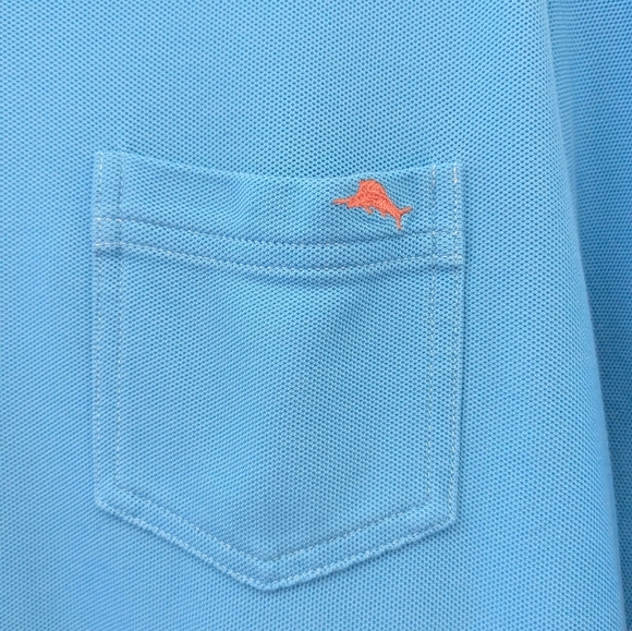 Tommy Bahama Islandzone Button Down Casual Shirt Size XXL Turquoise Blue N - Picture 2 of 5
